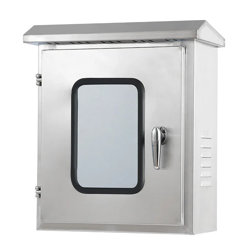 Oemodm Metal Work Custom Stainless Steel Window-equipped Electric Control Cabinet Waterproof Stainless Steel Electrical Box