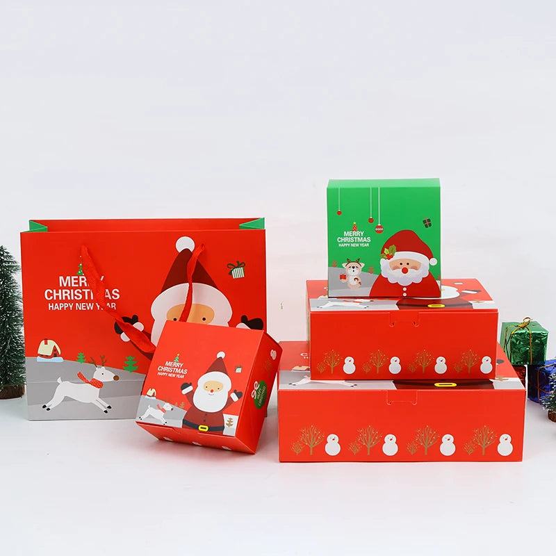 Wholesale Creative Printed Christmas Eve Presents Packaging Paper Boxes Christmas Boxes Gift