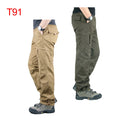 Men's 100% Cotton Tactical Pants Worker Outdoor Fans Hiking Hunting Climbing Multi Pockets Cargo Pant Trousers
