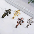 Luxury Curtain Tiebacks Hook Small Iron Flower Curtain Hooks Holder Curtain Accessories Hanger Hook