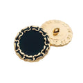 Fashion Elegant Mens Womens blazer Buttons Headwear Jewelry Coat Gold Silver Edge Suit Metal Round Sewing Buttons for Clothing