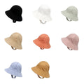 Landfond Accessory Summer Baby Sun Hat Baby Bucket Cute Wide Brim Hat With Chin Strap Baby Kids Cap