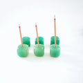 Huiying Wholesale Green Aventurine Jade Stone Square Incense Holder for Popular Products Gift Fengshui