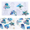 Crystal Drop Glue Marine Animal Jellyfish Octopus Whale Keyring Epoxy Resin Mirror Mold