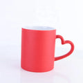 2025 Eco-Friendly Luxury Ceramic Coffee Mugs 350ml Temperature Color Changing Dishwasher & Microwave Safe for Travel