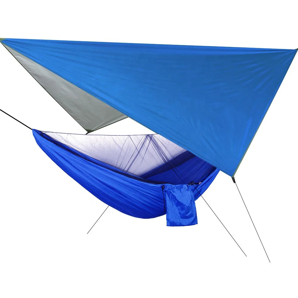 Modern Two-in-One Outdoor Furniture New Backpacking Camping Hammock with Insect-Proof Net and Rain Fly for Outdoor Adventures