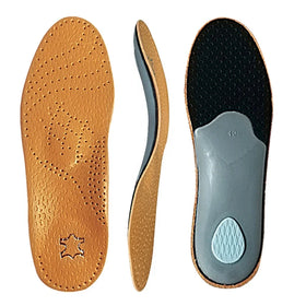 Leather Orthotic Insole for Flat Feet Arch Support Orthopedic Shoes Insoles for Flat Feet Men Women Children O/X Leg Corrected