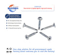Flat Head Countersunk Cross Drill Screw Stainless Steel Galvanized Plain Finish ISO DIN Standards CSK Self Tapping Metric Class