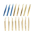Custom Mega Volume Eyelash Extension Tweezers Fiber Nano Tip Lash Tweezers