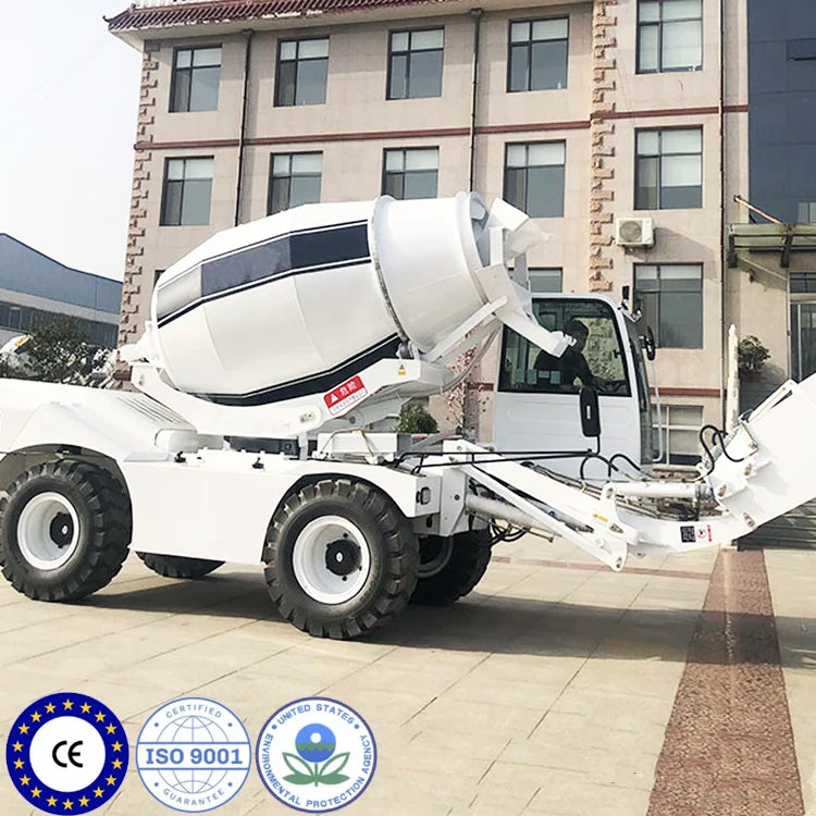 CE MPA Multifunctional Diesel Mixer Truck Self-Loading Mobile Concrete Mixer 2.5 Sm Truck with Core Engine Concrete Mixers Sale