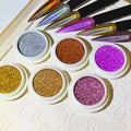 1Jar Holographic Laser Nail Powder Iridescent Magic Mirror Glitter Chrome Dust Pigment Gel Shinning Manicure Decorations