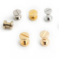 Nolvo World Solid Copper Rivet Studs Metal Handbag Accessories-Gold/Silver/Gun Metal Colors Non-Tarnishing Durable Hardware