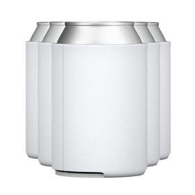 3mm Foldable 12oz White Neoprene Blank Sublimation Promotional Can Cooler