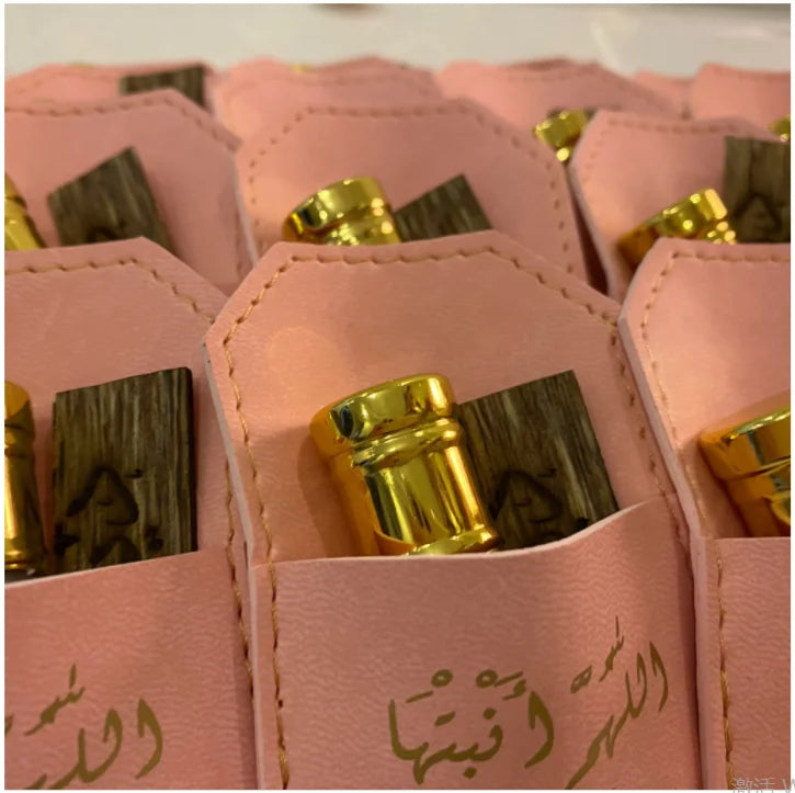 Promotion Leather Perfume Protector Giveaways Musk Cover Case Sales Gift Oud Wood Box Pouch