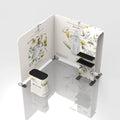 Fashionable 10x10 Aluminum Tension Fabric Lightweight Easy Assembly Customizable Portable Exhibition Booth