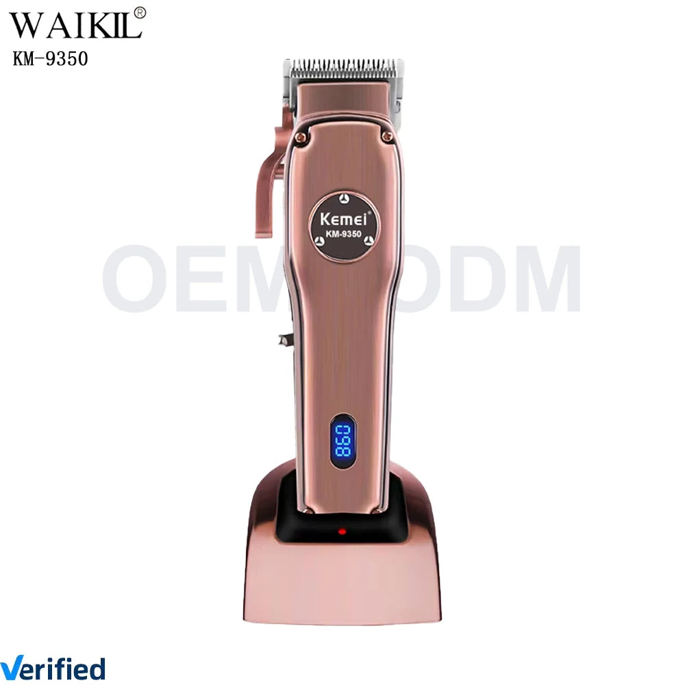Electric Barber Cutting Professional Trimmer Hair Clipper for Men With Charging Base Rechargeable Hair Clipper Adjustable