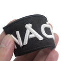 3d Embroidery Fabric Badges Wholesale Custom Design Logo Black Iron on Embroidered Patches for Hats