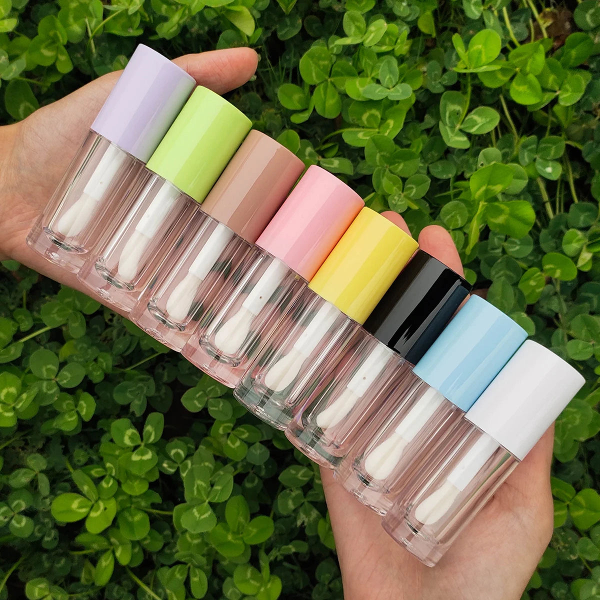 2023 Private Label Luxury Fashion Container Clear Empty Lipgloss Tube Packaging 6ml Big Wand Lip Gloss Tubes