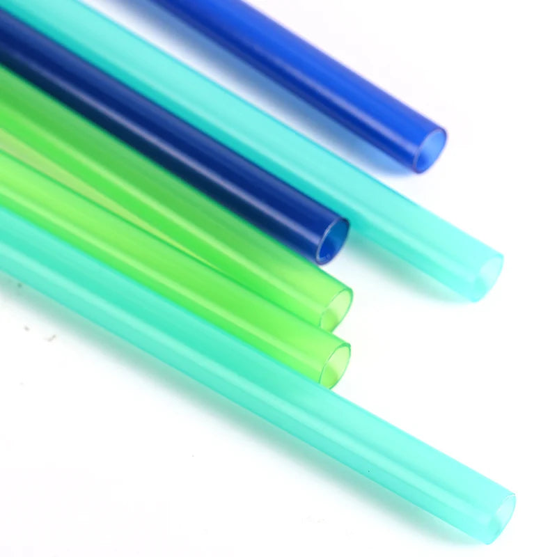 Big Hole Eco-Friendly PP Plastic Reusable Bar Accessories Drinking Straws for Bubble Milk Tea Hard Straight