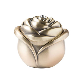 European Creative Vintage Rose Bud Jewelry Metal Wedding Jewelry case Home Decor Luxury Custom Jewelry Box