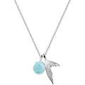 S925 Sterling Silver Necklace Korean Fashion Man Fish Foam Clavicle Chain Female Short Temperament Silver Jewelry