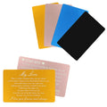 Wholesale Custom Design Anodized Aluminum Blank Metal Business Cards 0.8MM for Laser Engraving