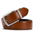 Men's Rotating Needle Buckle Belt Double-Sided Belt Body Belt Cowhide Manufacturer Wholesale
