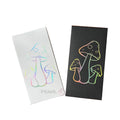 Recyclable Matte Black White Holographic Foiled Mushroom Design Chocolate Bar Packaging with Aluminum Foil Wraps Chocolate Mold