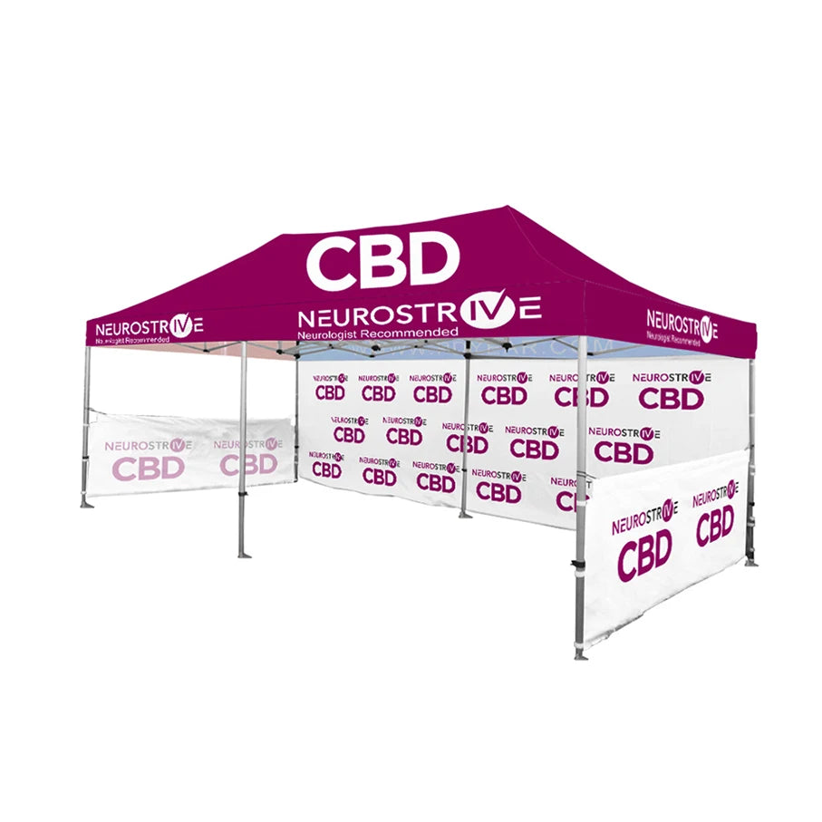 Custom Aluminum Frame Waterproof Fire Retardant Full Color Outdoor Gazebo Pop 10x20 10x10 Marquee Events Canopy Commercial Tent