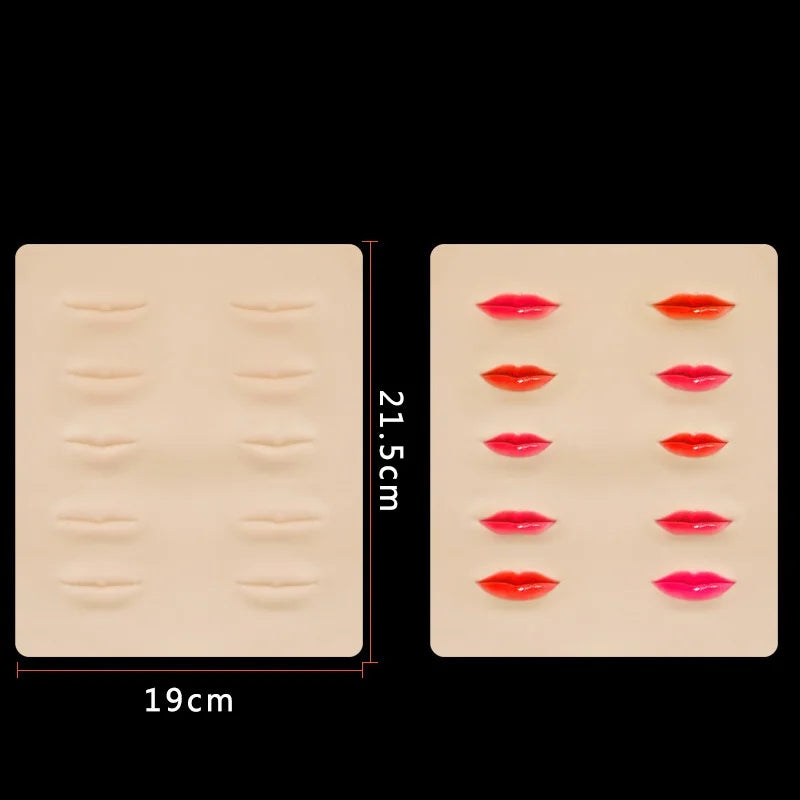 Embroidery Tools Wholesale Silicone Lip Practice Skin Tattoo Tattoo Practice Eyebrow Silicone Skin