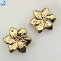 Luxury Gold Plated Rust Resistance Flower Swimwear Buckle Bikini Connectors for Garment Dress Underwear Brooch Clip Accessory