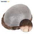 0.06mm Super Thin Skin All V-Looped Toupee Natural Hairline Toupee Indian Human Hair Wigs for Men