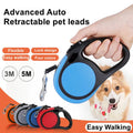 2025 Hot Selling Advanced Luxury Nylon Auto Pet Leash Durable Heavy Duty Retractable Dog Leash