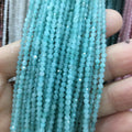 JOYFFO Natural Stone Beads Loose Gemstone Strand Ocean Agate 2mm Chalcedony Stone Crystal Beads Wholesale 20 Strands MOQ Jewelry