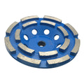 TRUESHINE 5INCH Double Row Diamond Cup Wheel Abrasive Disc with Grit 16-100# for Concrete Stone Polishing High Efficiency OEM