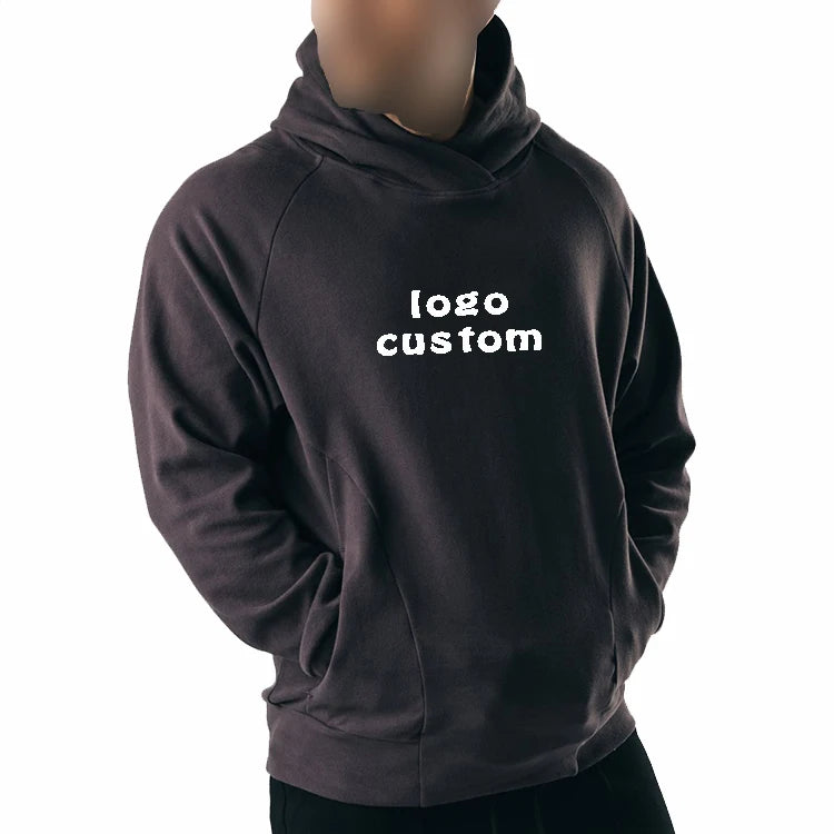 Wholesale Casual Cotton Men Sport Pullover Hoodie Custom Logo Autumn Winter Pullover Hoodie