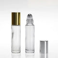 Luxury Cosmetic Packaging 10ml clear square Shape Essential Oil Glass Bottle with Lid Steel Roller Ball with After Sale Service