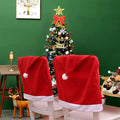 Christmas Non Woven Fabric Chair Slipcover Kitchen Office Chair Cover for Dining Room