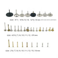 Factory Supply Brooch Accessories Round Blank Nail Locking Pin Metal Crafts Solid Brass butterfly Clutch Pin Back