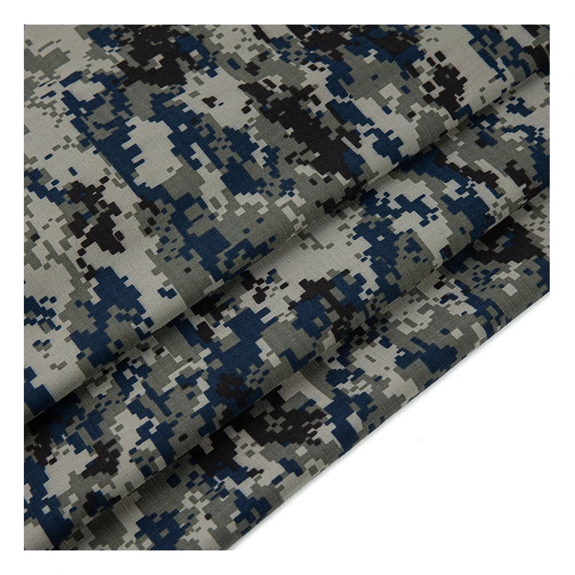 T/C 65/35 Printed Anti-Tearing Waterproof Camouflage Ripstop Fabric for Tactical Gears Worker Wear