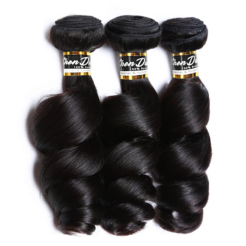 Remy 100% Human Hair Extensions Bundles Hair Bundles Raw Cheap Wholesale Bulk 18 20 22 24 Inch Loose Wave Hair Bundles
