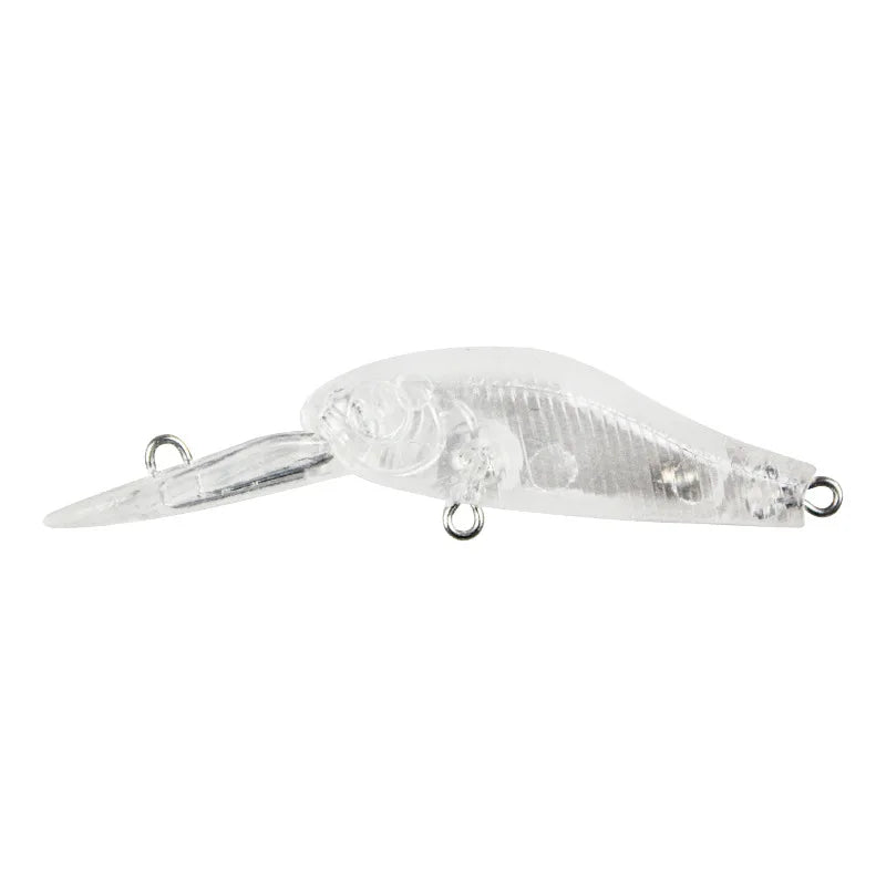 Slow Sinking Blanks Minnow 6cm Blank Lures Unpainted Minnow Jerkbait Blanks Hard Fishing Lure