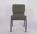 Modern Padded Stackable Metal Interlocking Theater Chairs Fabric Church Chairs-Theater Furniture Iron Frame Portable & Durable