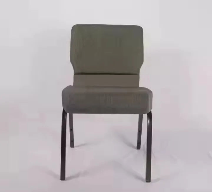 Modern Padded Stackable Metal Interlocking Theater Chairs Fabric Church Chairs-Theater Furniture Iron Frame Portable & Durable