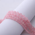 Wholesale Loose Rose Quartz Beads Jewelry Making Material Round Luxury Beads 4-14mm