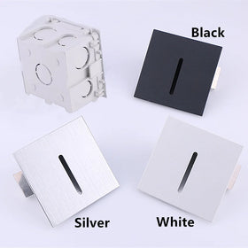 Indoor Wholesale Aluminum 1W 3W Recessed Wall Lamp Led Stair Step Wall Light Square Staircase Light Outdoor Stairs Lights