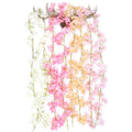 Hot Sale 180CM Artificial Cherry Blossom Rattan Centerpiece Flower for Christmas Interior Roof Long Strip Ceiling Decoration