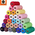 3MM NATURAL YARN MACRAME Cord COTTON ROPE TWISTED Thread COTTON ROPE for Macrame Cord with Soul Basketry
