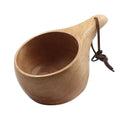 Lapland Finland Kuksa Outdoor Camp Portable Drinking Milk Cup Wooden Coffee Mug for Hiking Backpacking