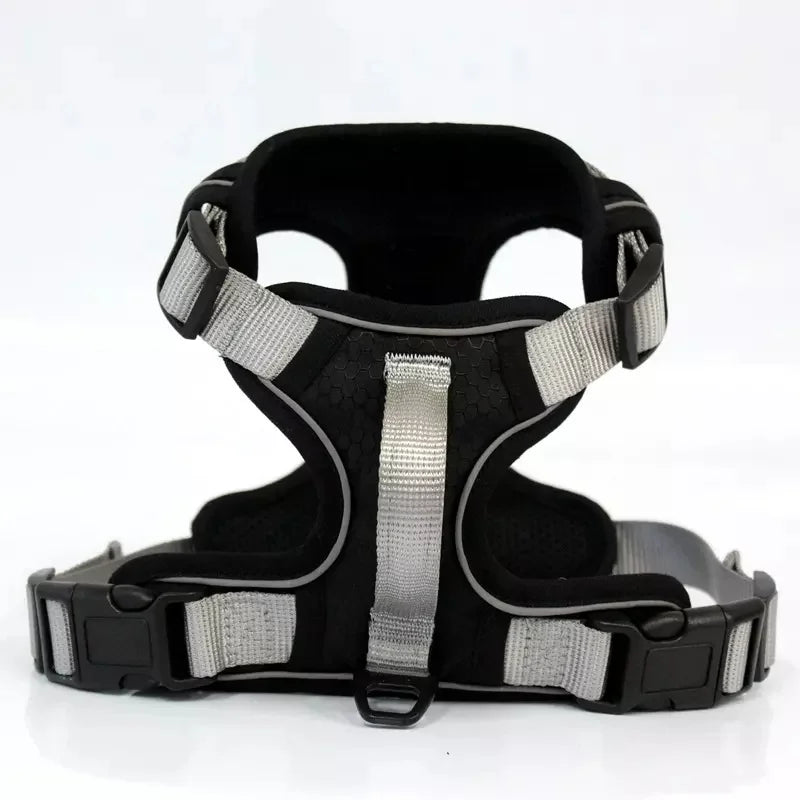 Comfort and Durability Simple Polyester No Pull Reflective Custom Handle Large Dog Harness for Dog Walking